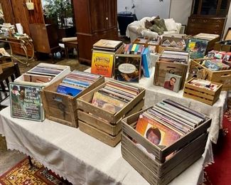 Lots of Vintage Albums Records: 45's, 33's, 78's , CD's, 8-Tracks, from all genres...