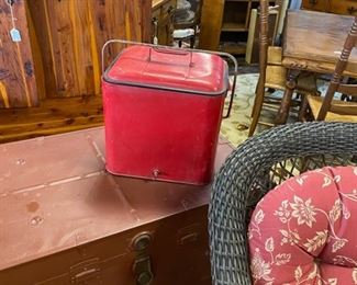 Antique Metal Cooler