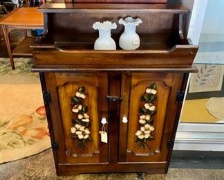 Adorable Hand-Painted Small Dry Sink 