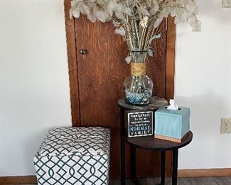 Storage foot stool, home decor