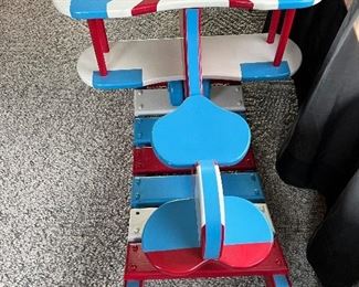 Child's wood airplane rocker
