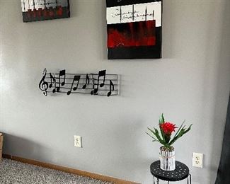 Home decor - black, white and red