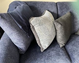 LaZboy 3 cushion Navy sofa - like new