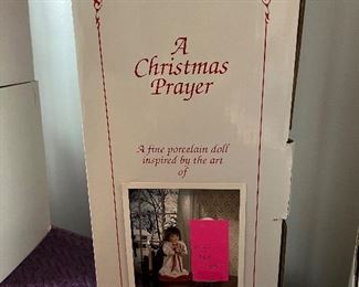 Doll Collection - A Fine Porcelain Doll - "A Christmas Prayer"