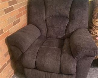 Cloth recliner from Ivan Smith. Used one month. Excellent condition