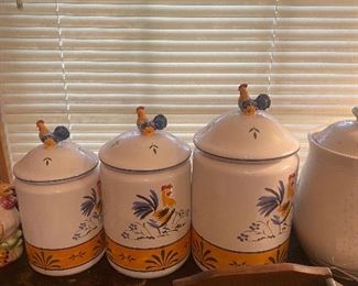 Rooster canister set