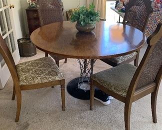 Noguchi Cyclone Table made by Knoll. Chairs and table priced separately.