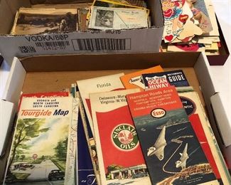 Box of Old Maps
Old Postcards 
Old Valentines 