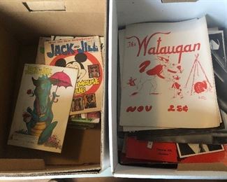 Boxes of Old magazines 