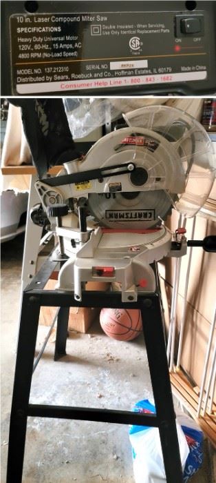Power Tools and Tool Stands: Craftsman Compound Miter Saw