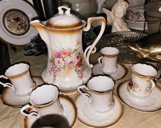 Antique Crystal tea set