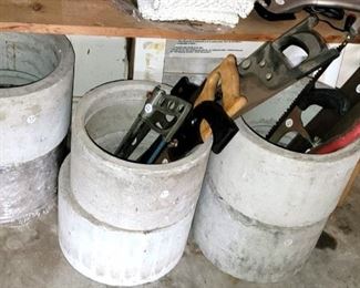 Cement molds - hand saws