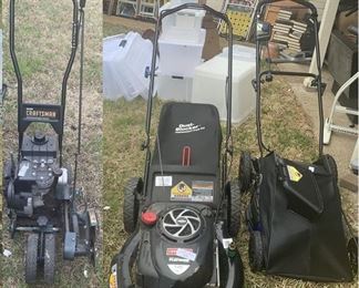 2 Lawn mowers and Craftsman Edger