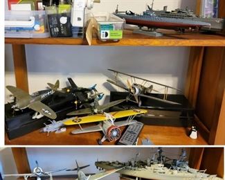 Model airplanes and boats