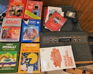 Atari Game system with games