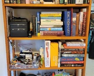 Books and office supplies - lots of office gadgets