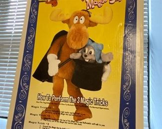 Rocky and Bullwinkle Magic Set in box!