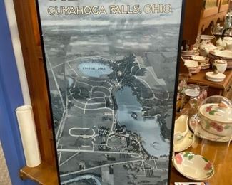 Vintage poster of Silver Lake in Cuyahoga Falls, Ohio