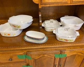 Variety of Corning ware cookware