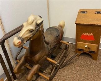 Vintage bouncy horse with all the pieces 