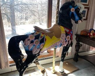 Full Size Fiberglass Carousel Horse