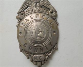 Caswell County constable badge