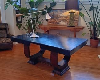 Deco-inspired extension dining table...