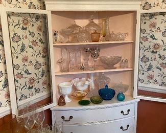 Cut glassware bowls and dishes available