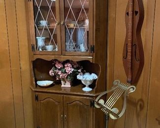 Corner Hutch- also note Brass Music Stand