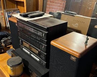 Vintage audio stereo receivers speakers etc