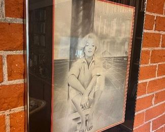 Signed original Marilyn Monroe art