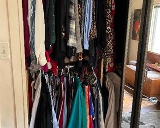 Lots of women’s clothes and accessories 