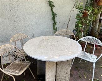 Mcm outdoor table and chairs
