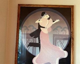 Art deco framed print