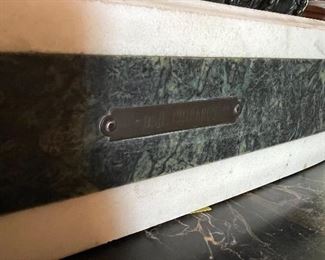 Demetre H Chiparus original vintage bronze Civa sculpture signed and labeled on green marble base