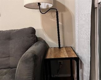 End table with built-in lamp 
$25