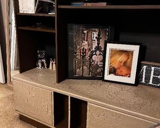 Custom crackle painted entertainment center 
$25
OBO
