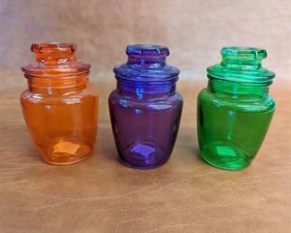 Colored Glass Jars