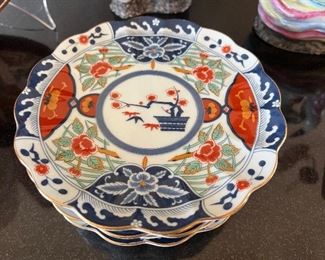 4 Arita fine china plates