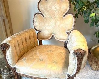 Pair of Spectacular Grosfeld House Flower Back chairs - in perfect condition 