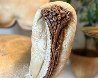 Pair of Spectacular Grosfeld House Flower Back chairs - in perfect condition 