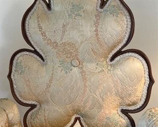 Pair of Spectacular Grosfeld House Flower Back chairs - in perfect condition 