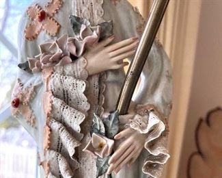 Pair of Outstanding Vintage Japanese lamps  - man and woman - both in perfect condition 