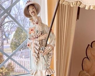 Pair of Outstanding Vintage Japanese lamps  - man and woman - both in perfect condition 