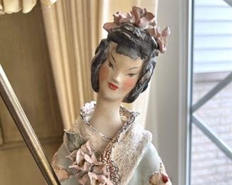 Pair of Outstanding Vintage Japanese lamps  - man and woman - both in perfect condition 