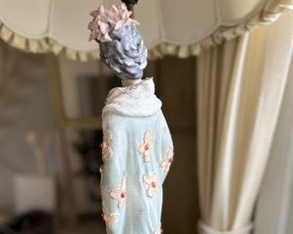 Pair of Outstanding Vintage Japanese lamps  - man and woman - both in perfect condition 