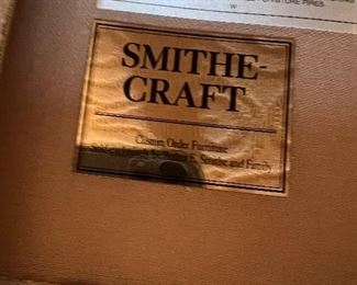 Smithe Craft love seat w/matching ottoman