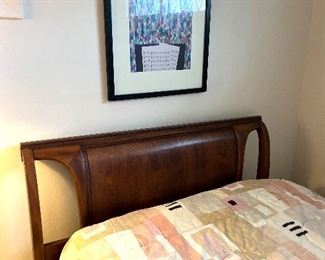 Kent Coffey - Tempo Mid Century furniture - Twin bed head board 
