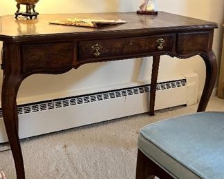 Queen Anne desk w/cane back chair