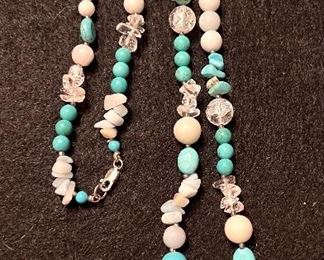 50%  OFF  Turquoise and Sterling necklace